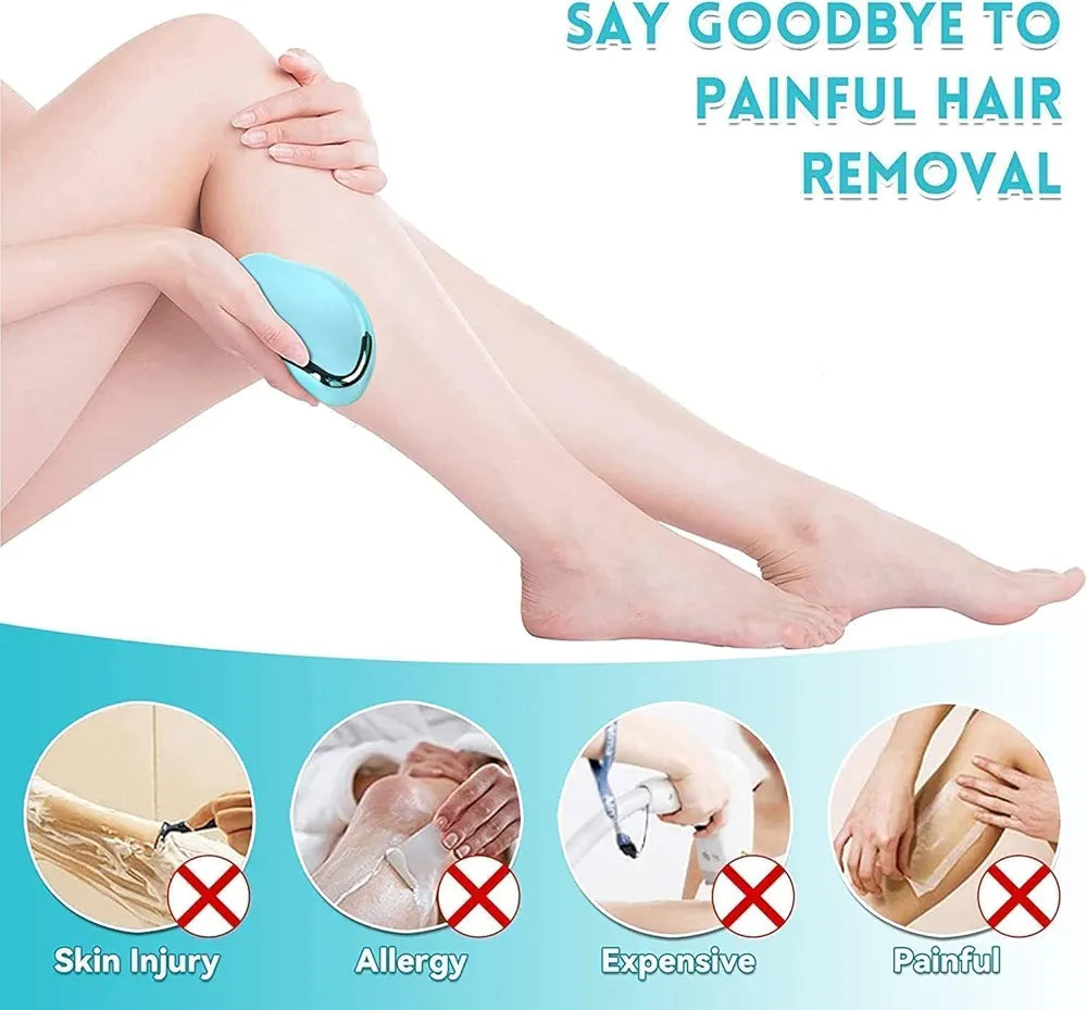 FLETIX Crystal Hair Eraser – Vegan, Fragrance-Free & Reusable Nano-Crystal Wax for Smooth Skin