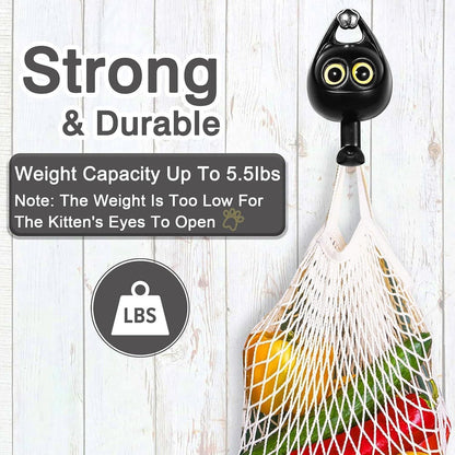 Cute Cartoon Face Wall Hook – Multicolor Key & Bag Holder