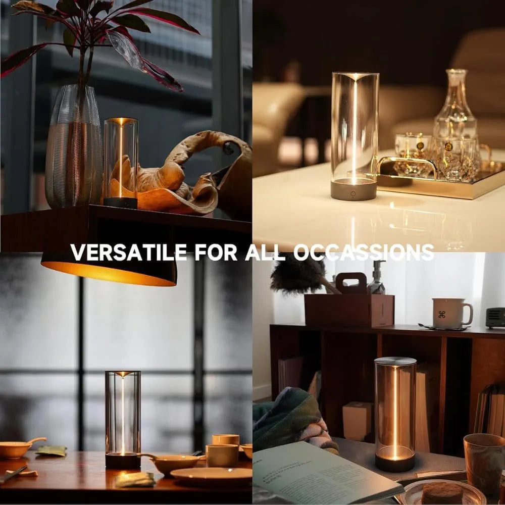 Floating Magnetic LED Table Lamp – Modern Strip Light with Touch Switch