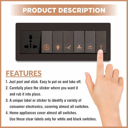 Golden Touch Switch Sticker – Organize with Elegance