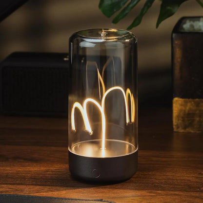 Floating Magnetic LED Table Lamp – Modern Strip Light with Touch Switch