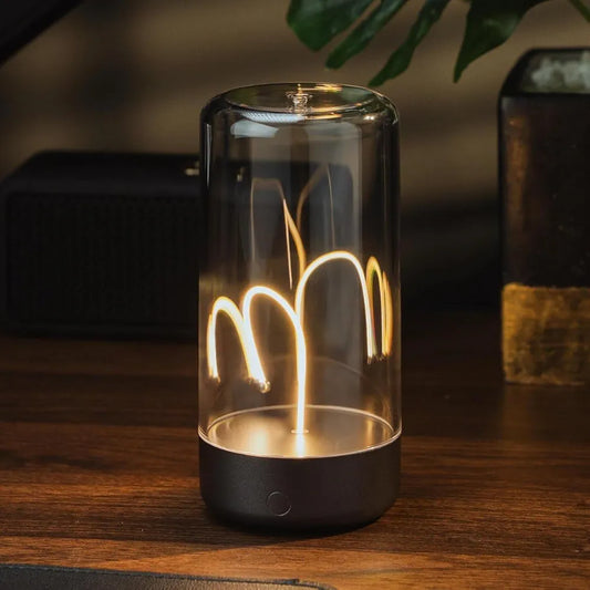 Floating Magnetic LED Table Lamp – Modern Strip Light with Touch Switch