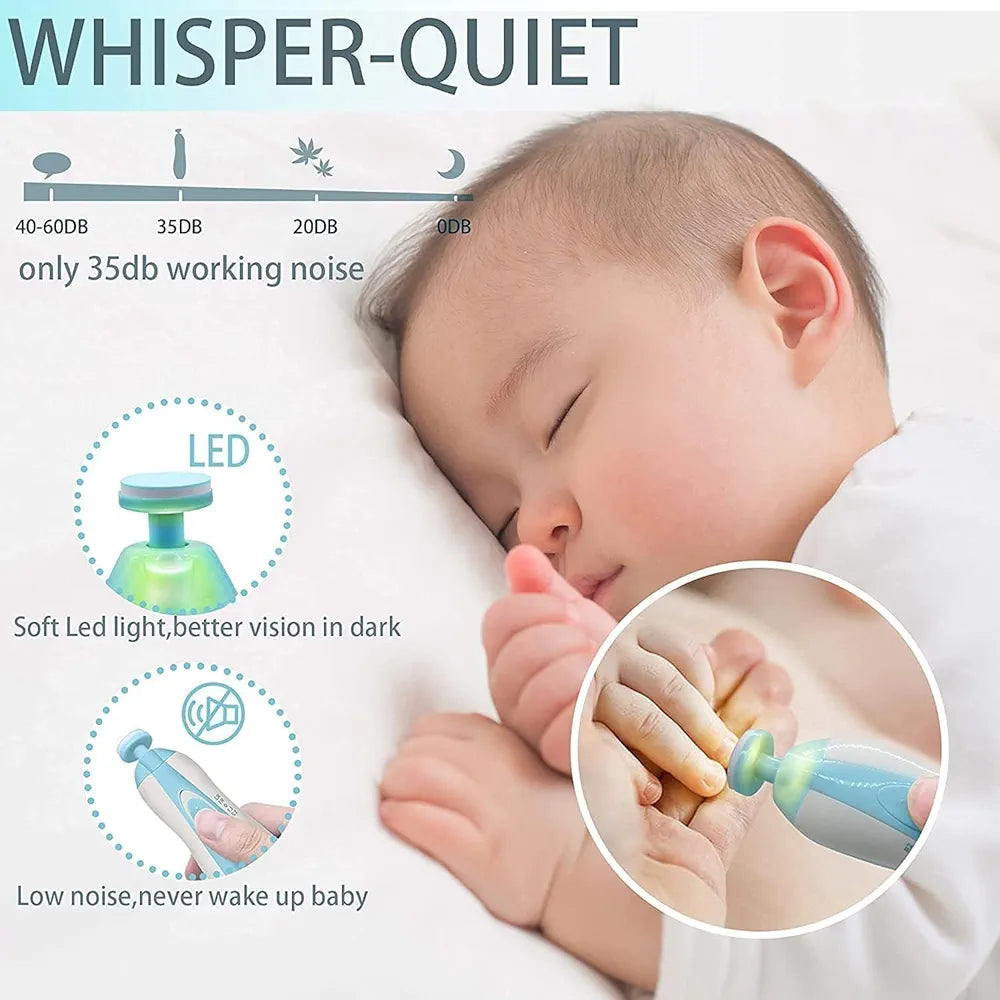 Baby Nail Clippers with Built-in LED Light for Safe and Gentle Trimming