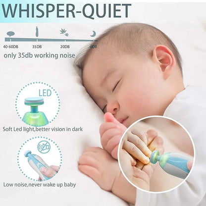 Baby Nail Clippers with Built-in LED Light for Safe and Gentle Trimming