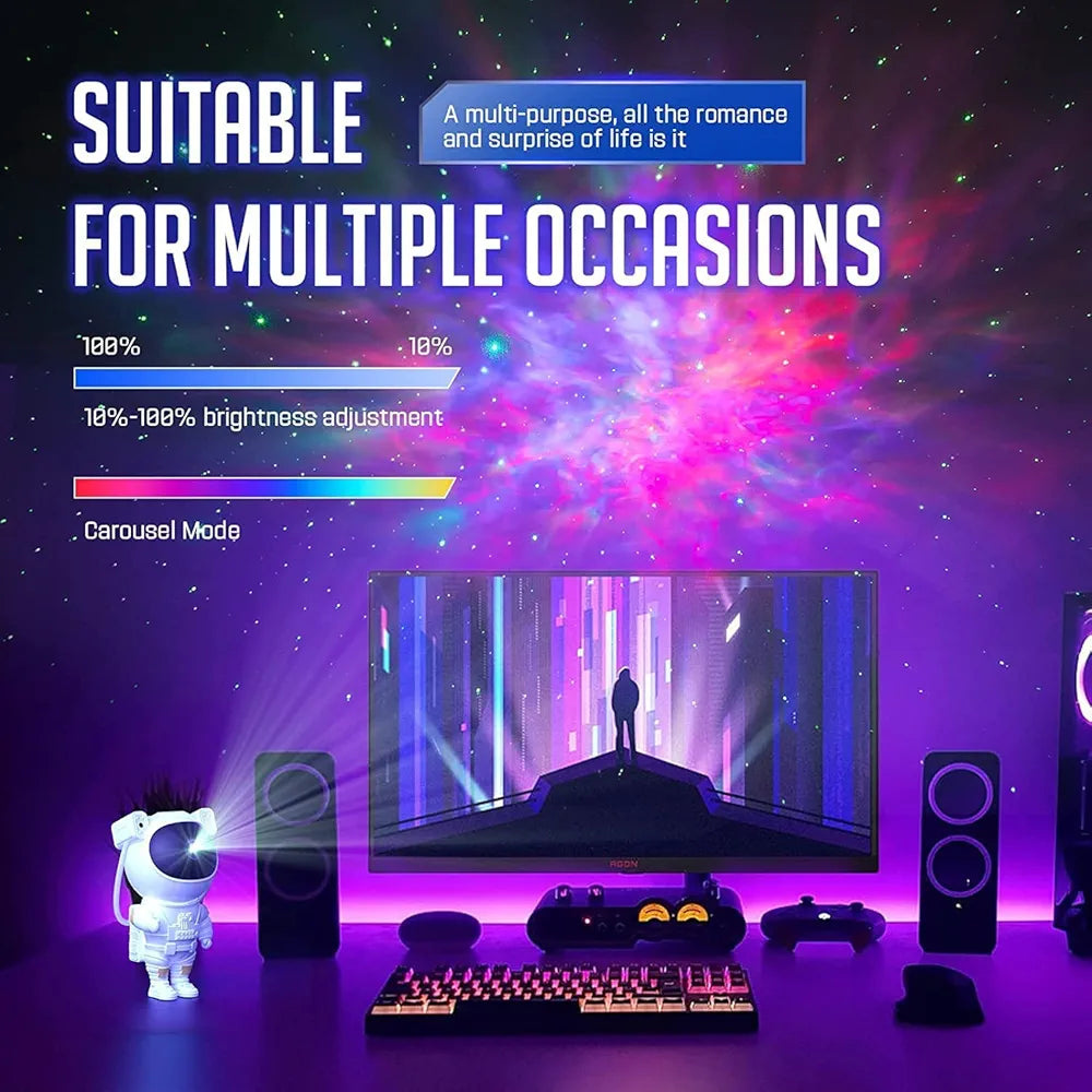 Astronaut Galaxy Projector - Turn Your Room into a Cosmic Wonderland!