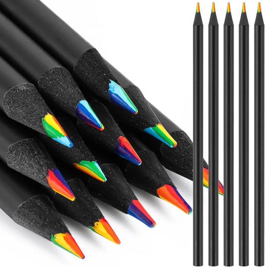 12-Piece Rainbow Pencils – Multicolor Pre-Sharpened Pack