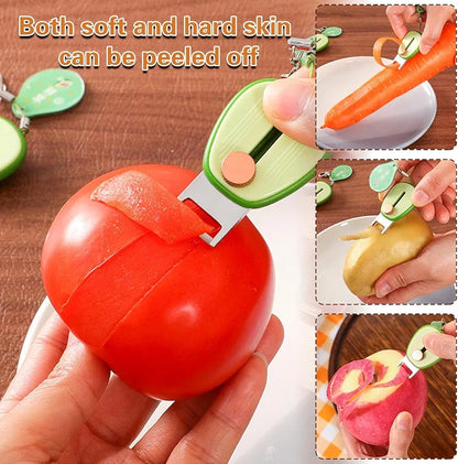 Retractable Mini Peeler Compact Solution for Kitchen and Travel