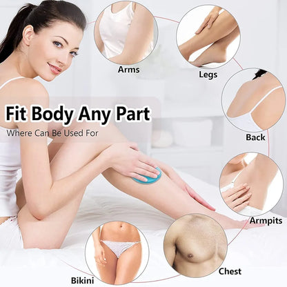 FLETIX Crystal Hair Eraser – Vegan, Fragrance-Free & Reusable Nano-Crystal Wax for Smooth Skin