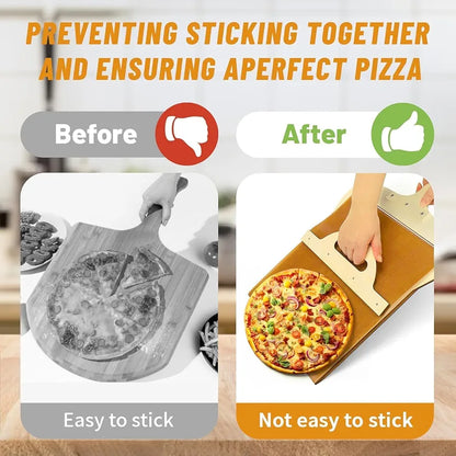 Wooden Pizza Paddle with Smooth Handle – Versatile Kitchen Essential