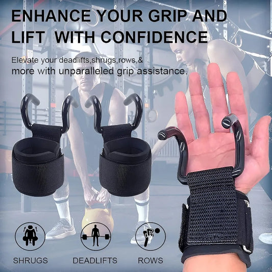 Weight Lifting Rod Hooks Wrist Support – Lift Heavier, Train Smarter