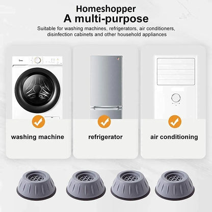 Anti Vibration Pads for Washing Machine & Furniture – Pack of 4 Shockproof Feet