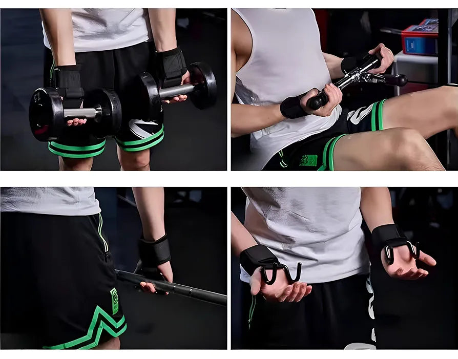 Weight Lifting Rod Hooks Wrist Support – Lift Heavier, Train Smarter