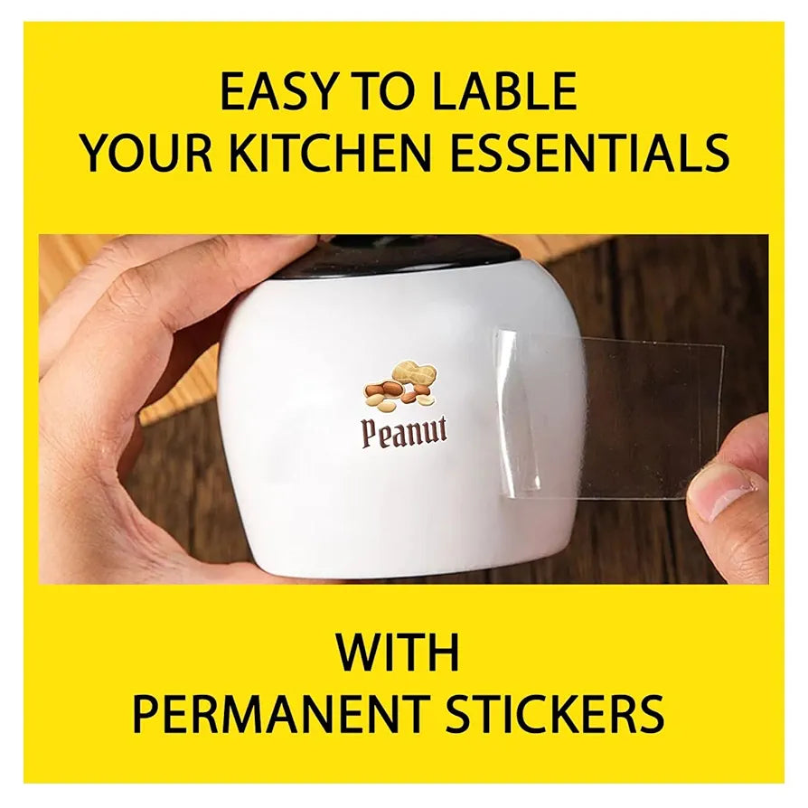 3D Waterproof Kitchen Spice Jar Label Stickers – Pack of 60 / 120 / 180 UV DTF Stickers