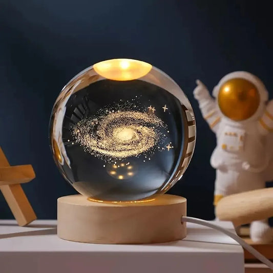 Galaxy Glow 3D Crystal Lamp – Light Up Your Universe