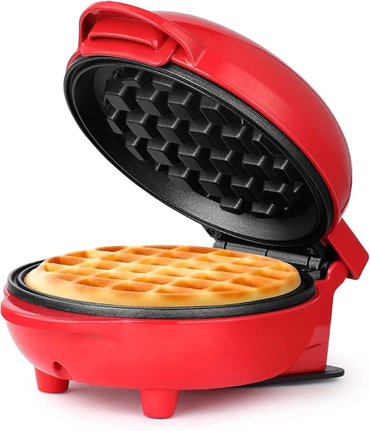 Compact Non-Stick Electric Waffle Maker – 350W Mini Breakfast Iron Machine