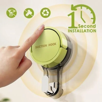 No-Drill Suction Wall Hooks – Strong Hold, Zero Damage!