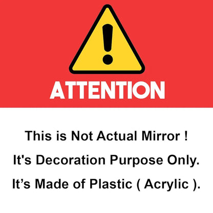 Big Square 3D Acrylic Mirror Wall Sticker – Add Instant Elegance to Any Space