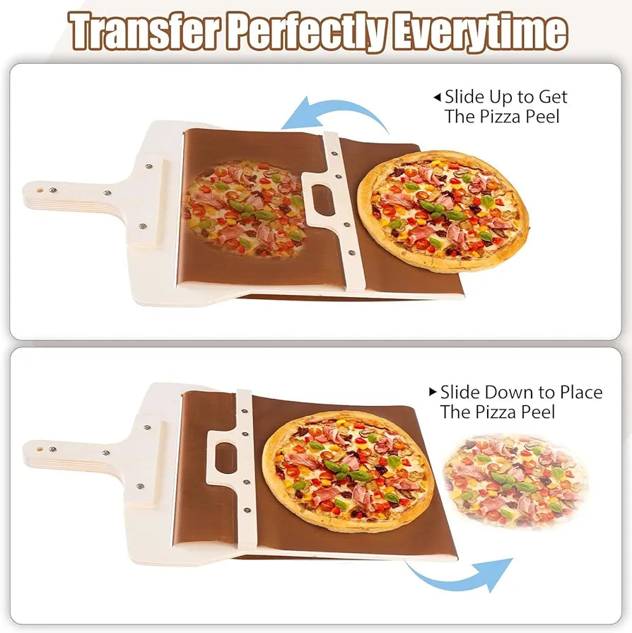 Wooden Pizza Paddle with Smooth Handle – Versatile Kitchen Essential
