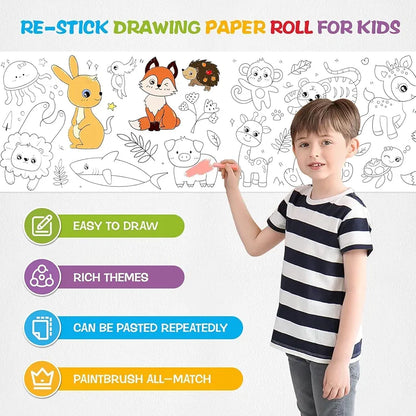DIY Painting Drawing Paper Roll for Kids & Artists (Pack of 1)
