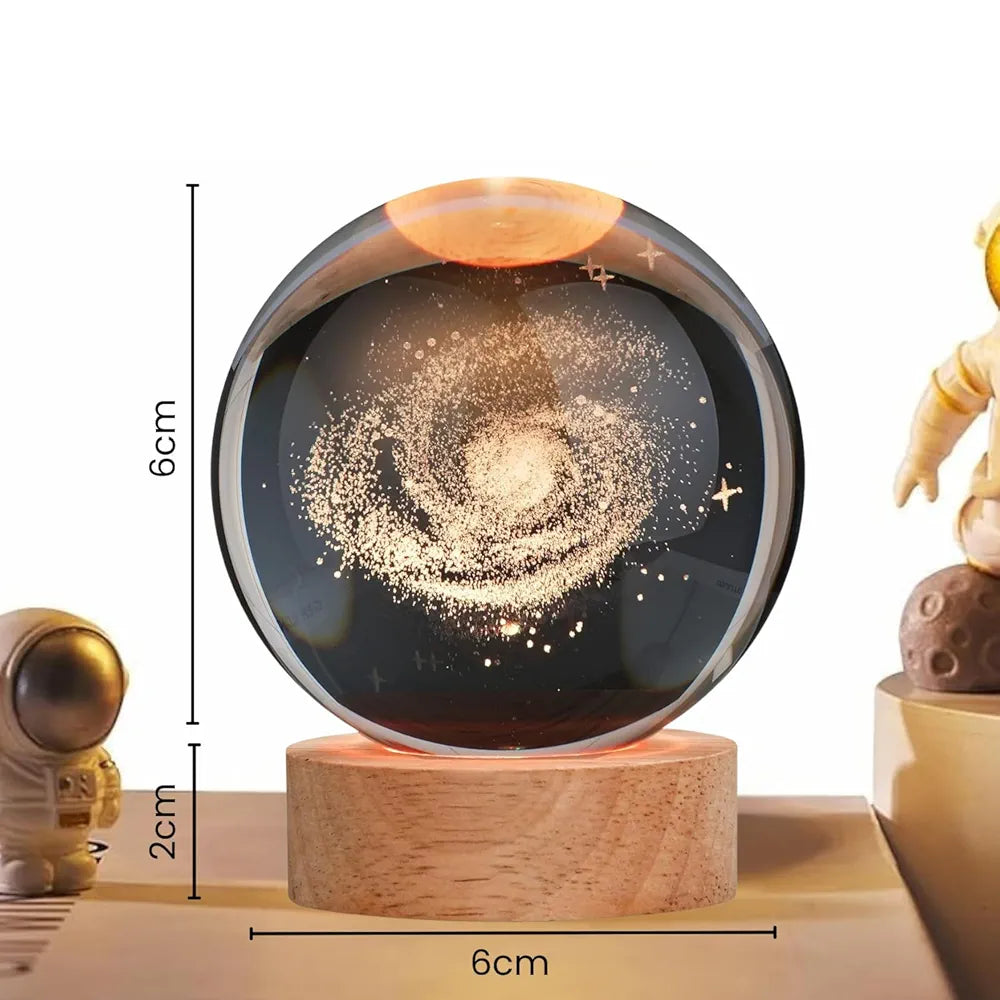 Galaxy Glow 3D Crystal Lamp – Light Up Your Universe