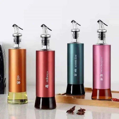 Oil Dispenser Bottle – Automatic Opening & Closing Oil Pot