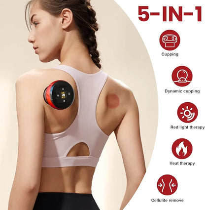 Electric Cupping Therapy Machine with 12-Level Suction & Heating Function
