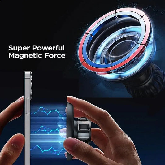 Foldable Magnetic 360° Rotating Phone Holder Stand for Car & Desk Use