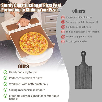 Wooden Pizza Paddle with Smooth Handle – Versatile Kitchen Essential