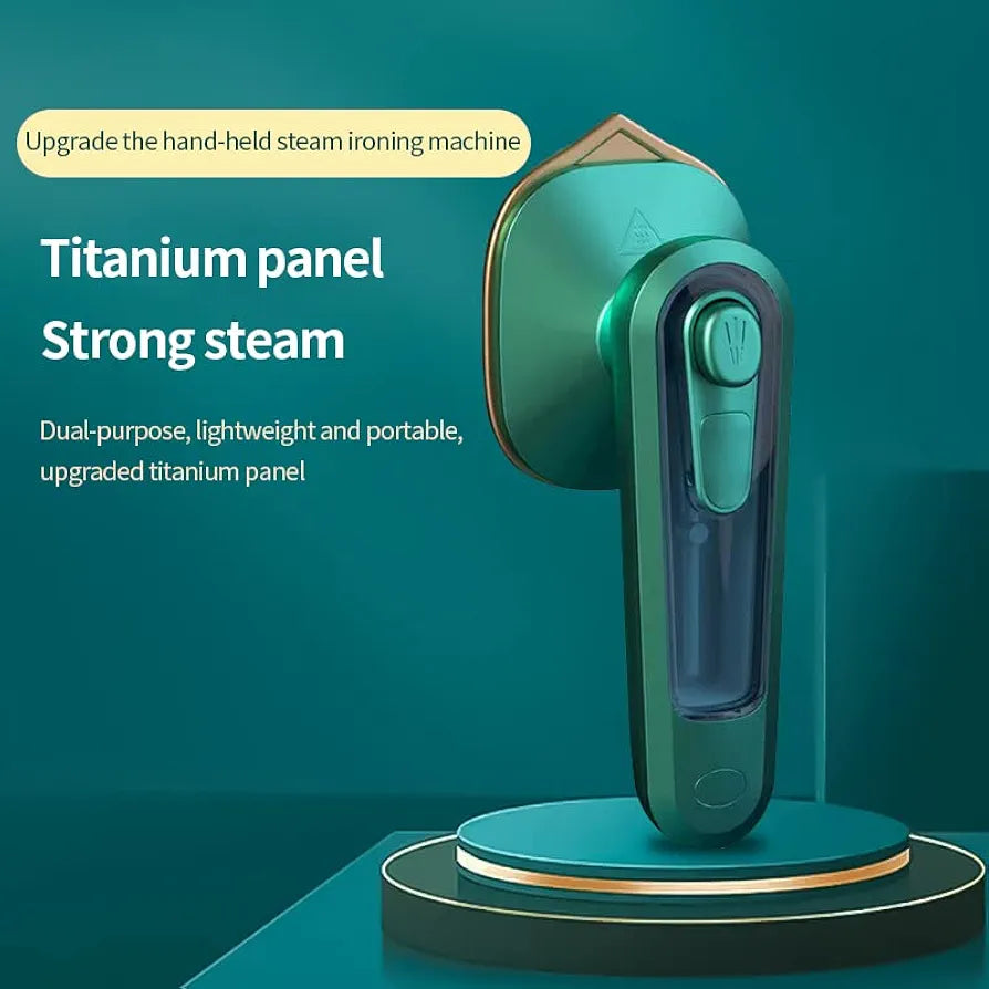 Mini Portable Iron Steamer for Clothes – Handheld Dry & Wet Iron with Titanium Panel | Travel-Friendly