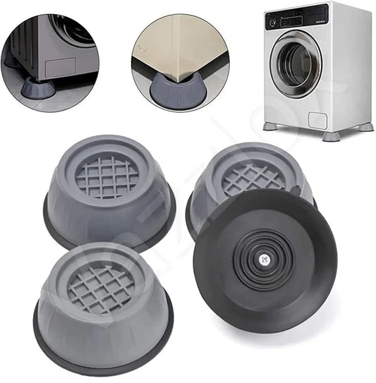 Anti Vibration Pads for Washing Machine & Furniture – Pack of 4 Shockproof Feet