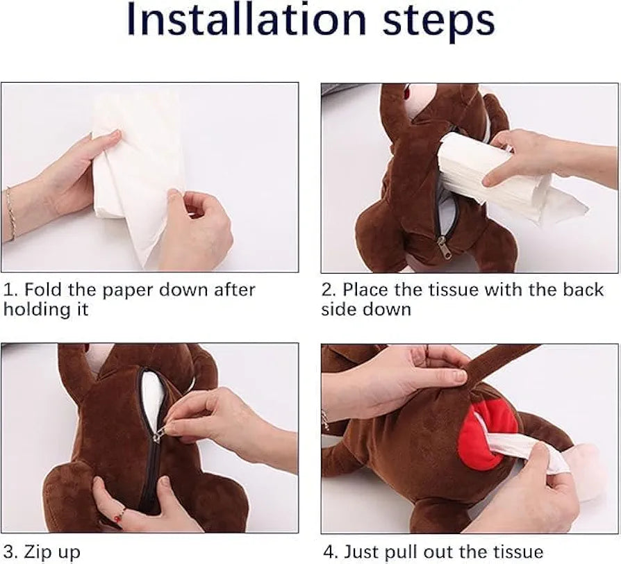 Cartoon Monkey Tissue Holder – Cute, Funky & Super Soft!