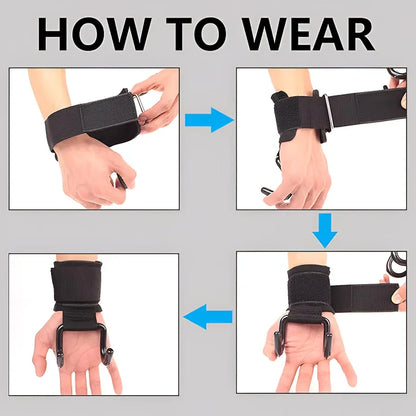Weight Lifting Rod Hooks Wrist Support – Lift Heavier, Train Smarter