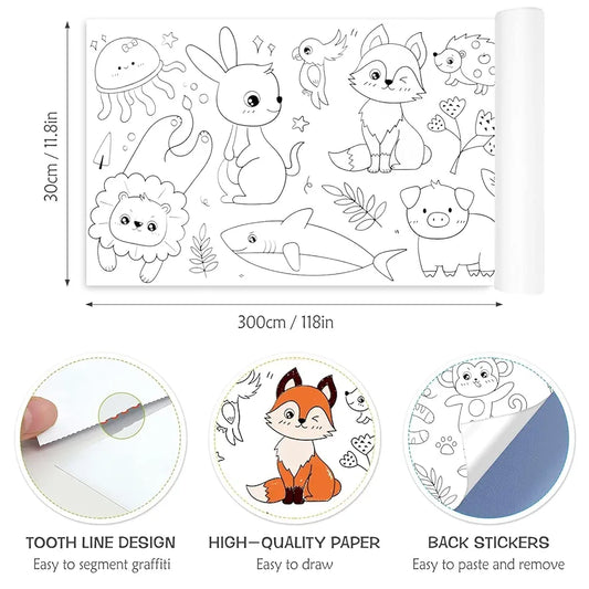 DIY Painting Drawing Paper Roll for Kids & Artists (Pack of 1)