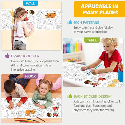 DIY Painting Drawing Paper Roll for Kids & Artists (Pack of 1)