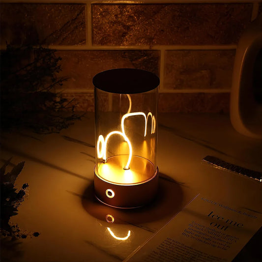 Floating Magnetic LED Table Lamp – Modern Strip Light with Touch Switch