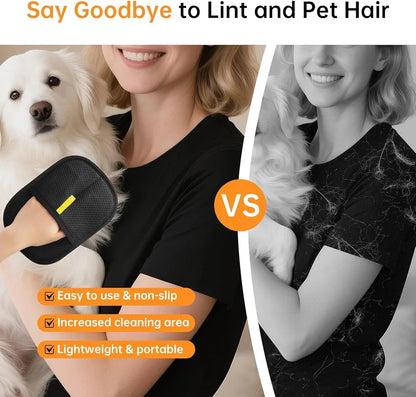 Double-Sided Pet Hair & Lint Removal Glove – Reusable Grooming Tool for Pets & Household Surfaces