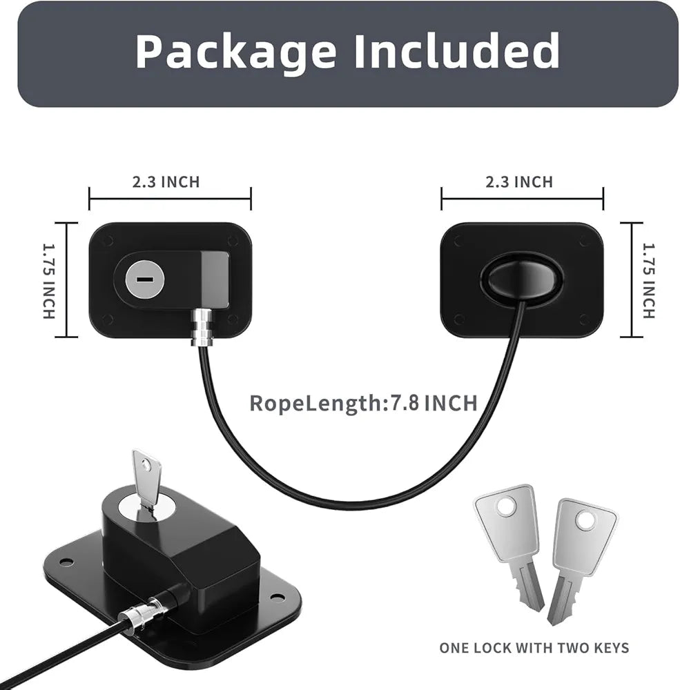 Adjustable Child Safety Lock for Cabinets, Drawers, Fridge & More