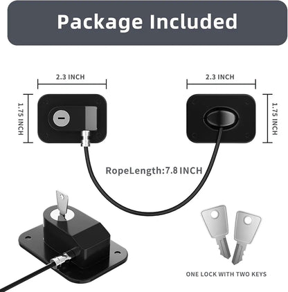 Adjustable Child Safety Lock for Cabinets, Drawers, Fridge & More