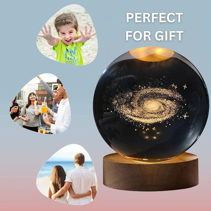 Galaxy Glow 3D Crystal Lamp – Light Up Your Universe